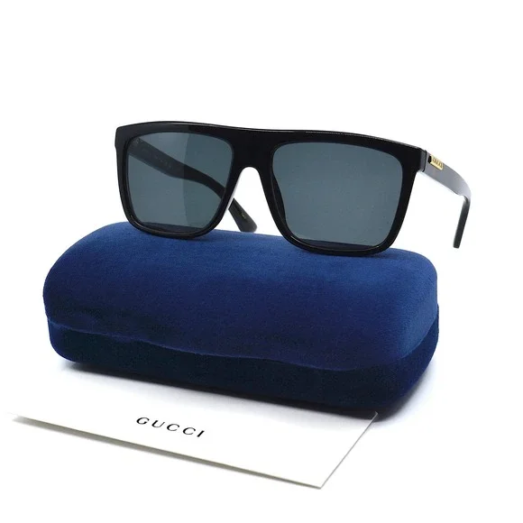 NEW GUCCI GG0748S 001 BLACK GREY AUTHENTIC SUNGLASSES - Picture 11 of 12